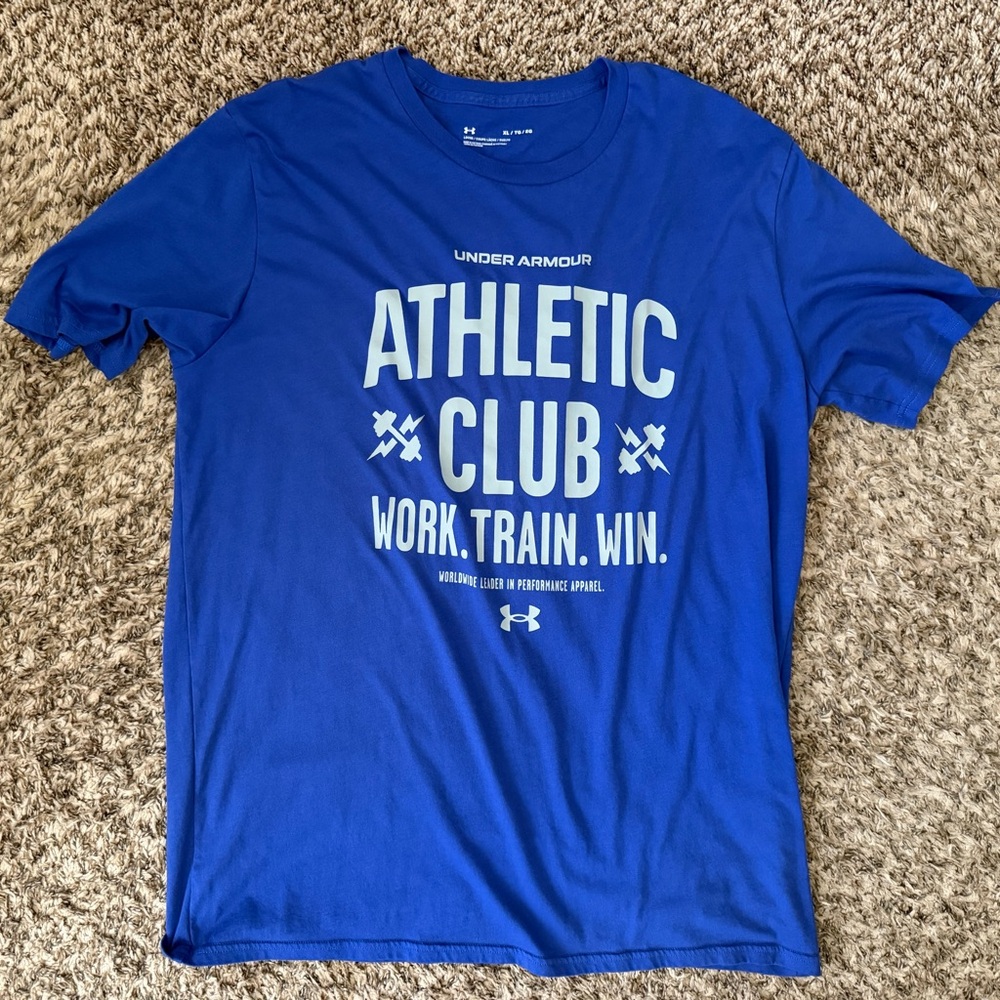 Under Armour Men's Blue Athletic Club T-Shirt